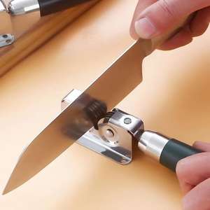 Aiguiseur de couteaux de cuisine manuel Beeman avec poignée ergonomique, lames en acier inoxydable, écologique et compatible lave-vaisselle - Product Image 2