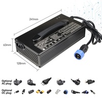 Chargeur de batterie portable certifié en alliage d'aluminium SCP OTP automatique 24V/40A/48V/20A 60V/17A 72V/15A pour trottinette électrique, vélo électrique, robot, drone