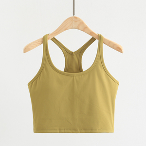 Canotte da donna Ultra morbide <span class=keywords><strong>con</strong></span> <span class=keywords><strong>spalline</strong></span> per Yoga a compressione imbottite in tessuto Ultra traspirante per uso formale Ultra confortevole - Product Image 4