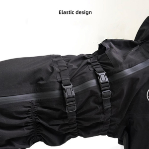 Imperméable pour animaux de compagnie Grand chien avec fourrure dorée Samo Alaska Imperméable à quatre pattes Imperméable à capuche pour chien - Product Image 3