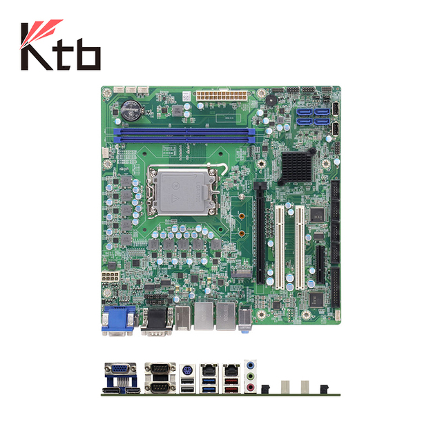 KTB 508G2-E Smart Industrial Control Motherboards 64 Bit PCI Slots Auto Power on LGA1700 H610 DDR5 IoT Micro ATX Mainboard