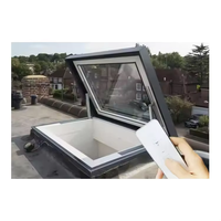 Toit ouvrant vertical moderne en alliage d'aluminium, manuel/électrique, avec isolation thermique et insonorisation pour terrasse, toit et sous-sol