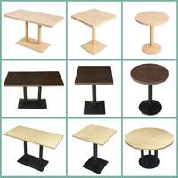 Ensemble de restaurant à usage Commercial, set de 12 pièces, base métallique, finition en contreplaqué, table à manger