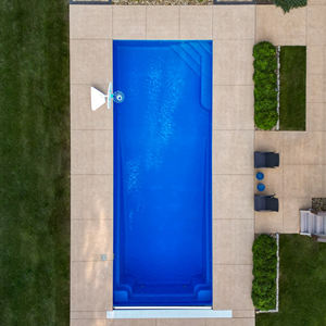 Piscine hors sol complète en fibre de verre, prête à l'emploi, en promotion - Product Image 1