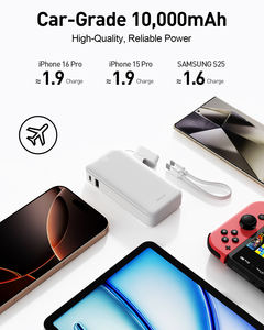 Power Bank Mini Portachiavi <span class=keywords><strong>di</strong></span> Tendenza 2026, 10000mAh, Ricarica Rapida 30W, Caricabatterie Portatile per Telefono con Cavo e Supporto per Telefono - Product Image 5