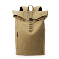 Nouveau sac à dos en toile pour hommes : sac à dos étudiant grande capacité, sacoche pour ordinateur portable 15,6 pouces, sac à dos de voyage portable