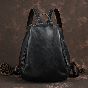Ando Bag Vintage Genuine Cowhide Leather <b>Backpack</b> for <b>Women</b> with Adjustable Shoulder Straps - Product Image 3
