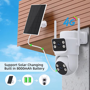 Cámara Solar Wifi <span class=keywords><strong>Icsee</strong></span> para Exteriores, Doble Lente, Energía Solar, 360 Grados, Inalámbrica, Control Remoto por Teléfono Móvil, Función de Voz, Detección de Movimiento Humano - Product Image 3