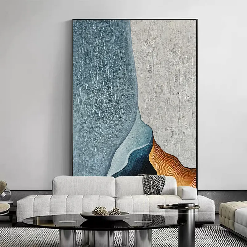 Living Room Decorative 3d Hand Paintings Thick Texture Handpainted Canvas Oil Wall Art Abstract Artwork Painting