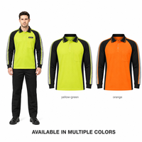 Polo à manches longues haute visibilité ANSI EN ISO 20471 avec bande réfléchissante, vêtements de travail de sécurité, logo personnalisé, uniforme de sécurité haute visibilité