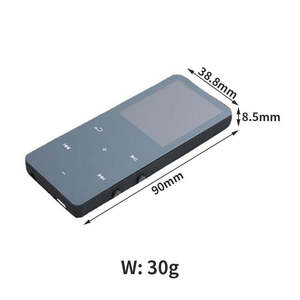 เครื่องเล่น MP3 หน้าจอสัมผัส ปลดล็อคด้วยลายนิ้วมือ หน้าจอ HD ขนาด 1.8 นิ้ว กรอบโลหะ รองรับการ์ด TF สำหรับนักเรียนเล่นกีฬา - Product Image 2