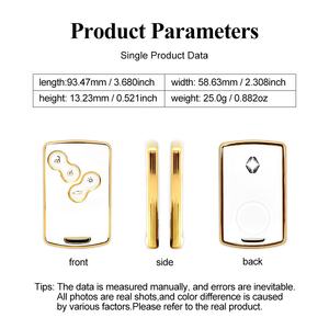 Nuevo TPU coche caso clave cubierta completa para Renault Koleos Kadjar Megane talismán Captur Espace Clio 2016-2019 4 accesorios botón - Product Image 5