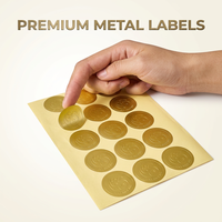 Autocollant rond en PVC adhésif, papier synthétique imperméable, impression personnalisée en rouleau, logo de marque, étiquettes de produits