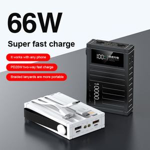 Nuevo Banco de Energía Portátil de Alta Capacidad de 10000 mAh con 4 Cables para Teléfono, Entrada USB y Pantalla LED - Product Image 3