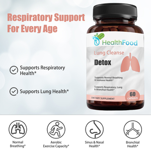 Fast Shipping Adults Lung Detox Cleanse Capsules for Respiratory Health Breathing Support Immunity Diet Natural Mullein Leaf - Product Image 3