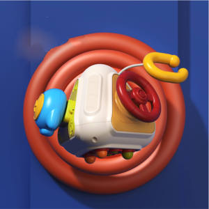 Juguete Sensorial de Plástico Giratorio de Seis Caras, Cubo de Actividades Educativo Musical para Bebés - Product Image 5