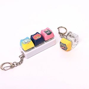 Llavero de Teclado Mecánico LED de Acrílico Personalizado, Juguete Sensorial Fidget Switch, Colgante Artesanal Personalizado para Bolsos, Regalo para Gamers - Product Image 2