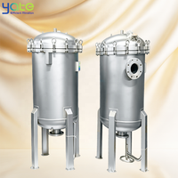 Filtre à eau industriel multi-sacs en acier inoxydable 304 316 pour la filtration des eaux usées des tours de refroidissement à cycle chimique