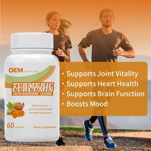 Cápsulas de Extracto de Cúrcuma Orgánica en Venta, Suplemento para el Soporte de Articulaciones, Cápsulas de Cúrcuma con Pimienta Negra - Product Image 3