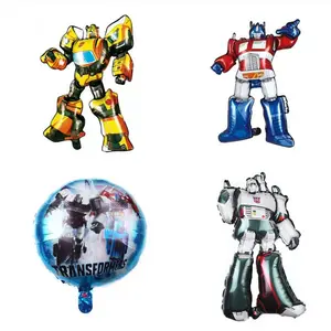 New Alien Cartoon Animation Theme Aluminum Film Balloon Children's Party Balloon Sprime Bumble Mega tron Foil Balloons