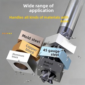 Fully Grind <strong>Cutting</strong> Edge Cobalt Roughing <strong>End</strong> <strong>Mill</strong> Hss <strong>End</strong> <strong>Mill</strong> Cutter Black Coated For Side And Face Milling - Product Image 5