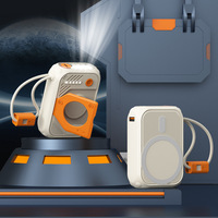 FOX-Batterie externe sans fil K30S 3C haute capacité certifiée norme nationale, charge super rapide type-c 22.5W avec câble intégré