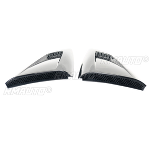 For Ford Mustang 2015-2022 All Models Vent Scoop Side <b>Window</b> Louver <b>Cover</b> Decoration Shutter Carbon Fiber Look Glossy Black - Product Image 3