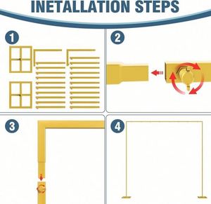 Backdrop <b>Stand</b> Heavy Duty <b>Pipe</b> and Drape Kit, Adjustable Backdrop <b>Stand</b> for Wedding Birthday Party Christmas Decoration - Product Image 3