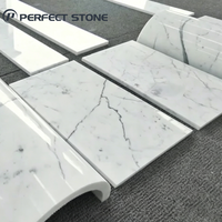 PerfectStone Classic, pierre de marbre blanc de Carrare naturelle, taille personnalisée, pour la construction résidentielle et la rénovation d'hôtels
