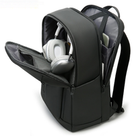 Sac à dos pour ordinateur portable Osgoodway, minimaliste, imperméable, en polyester, fin, pour les voyages d'affaires, pour hommes, pour les trajets domicile-travail