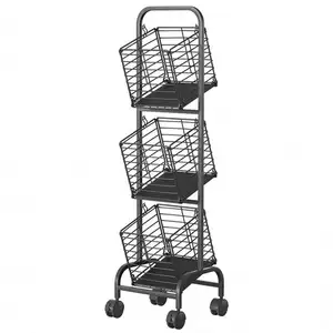 Draagbare Roterende Keuken Plank Trolley Winkelwagen Opbergrek Metalen Groente Rack