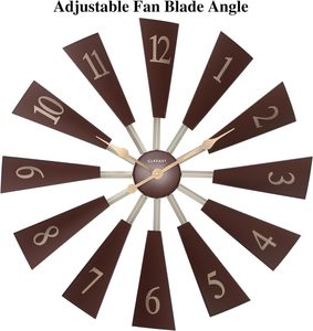 <span class=keywords><strong>Orologio</strong></span> <span class=keywords><strong>da</strong></span> <span class=keywords><strong>Parete</strong></span> INFINITY TIME in Noce Rosso per <span class=keywords><strong>Arredamento</strong></span> Casa Moderna Stile Fattoria 24 Pollici/30 Pollici <span class=keywords><strong>Orologio</strong></span> <span class=keywords><strong>da</strong></span> <span class=keywords><strong>Parete</strong></span> Fai-<span class=keywords><strong>da</strong></span>-Te a Forma di Mulino a Vento in Plastica - Product Image 5