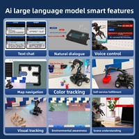 Coche Robótico Raspberry Pi 5 ROS2 con Brazo Robótico, Visión de Profundidad, Mapeo SLAM, Navegación, IA, Modelo Grande C2