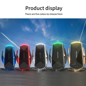 Support de chargeur de voiture sans fil à capteur infrarouge 15W avec fixation automatique pour grille d'aération, compatible iPhone et smartphones Android universels - Product Image 5