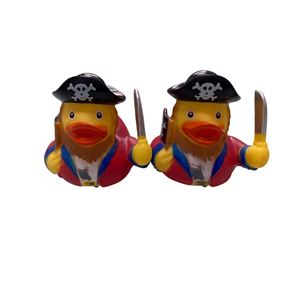 Customized Batch Production Printed Pirate Pvc Rubber Duck Shaped Bathtub <b>Bath</b> Toys With Pattern Designs - Product Image 6