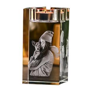 Ornements de bougeoirs personnalisés, photo commémorative de couple, polissage et finition, forme géométrique, arrangement pour dîner aux chandelles, style nordique - Product Image 5