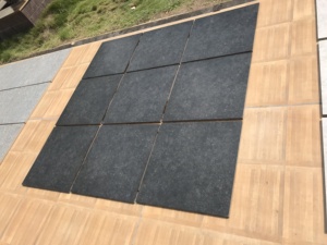 R11 Anti Slip Ciment Look Blue Stone Black Full Body Carrelage en porcelaine 600x600mm 20mm pour piscine et cuisine Utilisation en extérieur - Product Image 6