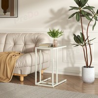 Table basse moderne carrée en métal, table de canapé à hauteur réglable, design minimaliste, cadre en fer, meubles de maison, décoration de salon