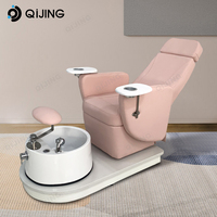 Fauteuil de pédicure électrique de luxe au design original, réglable, avec fonction de massage et spa pour les pieds, en forme de lune