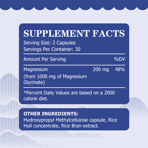 Hot Selling ODM Magnesium Glycinate Capsules Dietary <b>Supplement</b> Support Stress Relief and Support Health Movement for Adult - Product Image 2