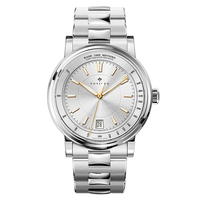 Montre d'affaires PONIGER 40,5 mm, mouvement automatique Seiko, réserve de marche 41H, aiguilles lumineuses, cadran vert glace, calendrier des heures, chronographe, 50M