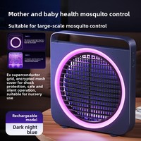 Lampe anti-moustiques électrique domestique murale, piège à moustiques rechargeable à choc électrique pour intérieur