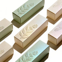 Boîte en carton personnalisée imprimée, étiquettes adhésives de marque, plusieurs finitions, emballage personnalisé avec logo pour contenants cosmétiques