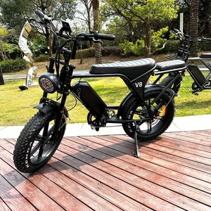 Bicicleta Eléctrica V8 Citybike con Neumáticos Anchos, en Stock en la UE, Precio de Oferta, Bicicleta Eléctrica Todoterreno, Motor de 250W, Batería - Product Image 4