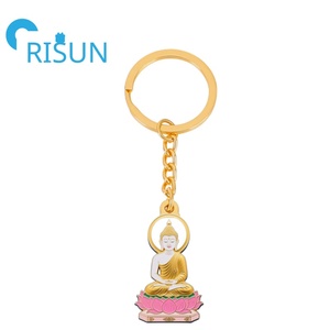 พวงกุญแจของที่ระลึกการท่องเที่ยวไทย ภูเก็ต ปราสาท  แบบกำหนดเอง ทำจากโลหะเคลือบ  รูปแผนที่ไทย ธงชาติไทย ผลไม้ทุเรียน - Product Image 3