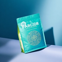 Op maat gedrukte koffiezak met ventiel, aluminiumfolie, mylar, staande pouch, matte afwerking, 250g, 500g, 1kg koffiebonenverpakking