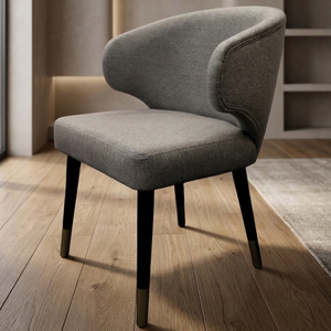 Silla de Comedor Ergonómica Moderna Leander con Estructura de Madera Maciza y Diseño Estable, Diseño Simple para Sala de Estar y Bar en Casa - Product Image 6