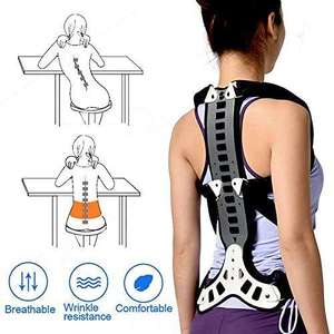 Cinturón de Soporte Espinal Rígido para Cifosis Metálica y <span class=keywords><strong>Fractura</strong></span> por Compresión <span class=keywords><strong>Vertebral</strong></span>, Corrector de Postura Ajustable, Soporte Lumbar - Product Image 4