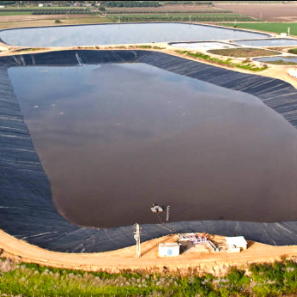 0.75mm 1mm 1.5mm Hdpe Composite Géomembrane Revêtement D'étang Décharge Réservoirs Circulaires Fish Tank Prix pour L'aquaculture - Product Image 2