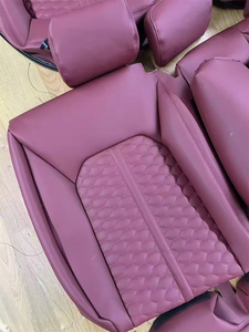 Coprisedile Completo in Pelle Nappa Viola Personalizzato per <span class=keywords><strong>Audi</strong></span> <span class=keywords><strong>A3</strong></span> - Product Image 4